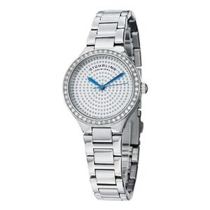 Stuhrling Symphony 683 Women 32mm Stainless Steel Quartz Bracelet Watch New